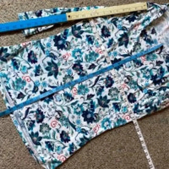 Talbots Floral Print Stretch Casual Blouse Top Women Size L - Picture 2 of 5